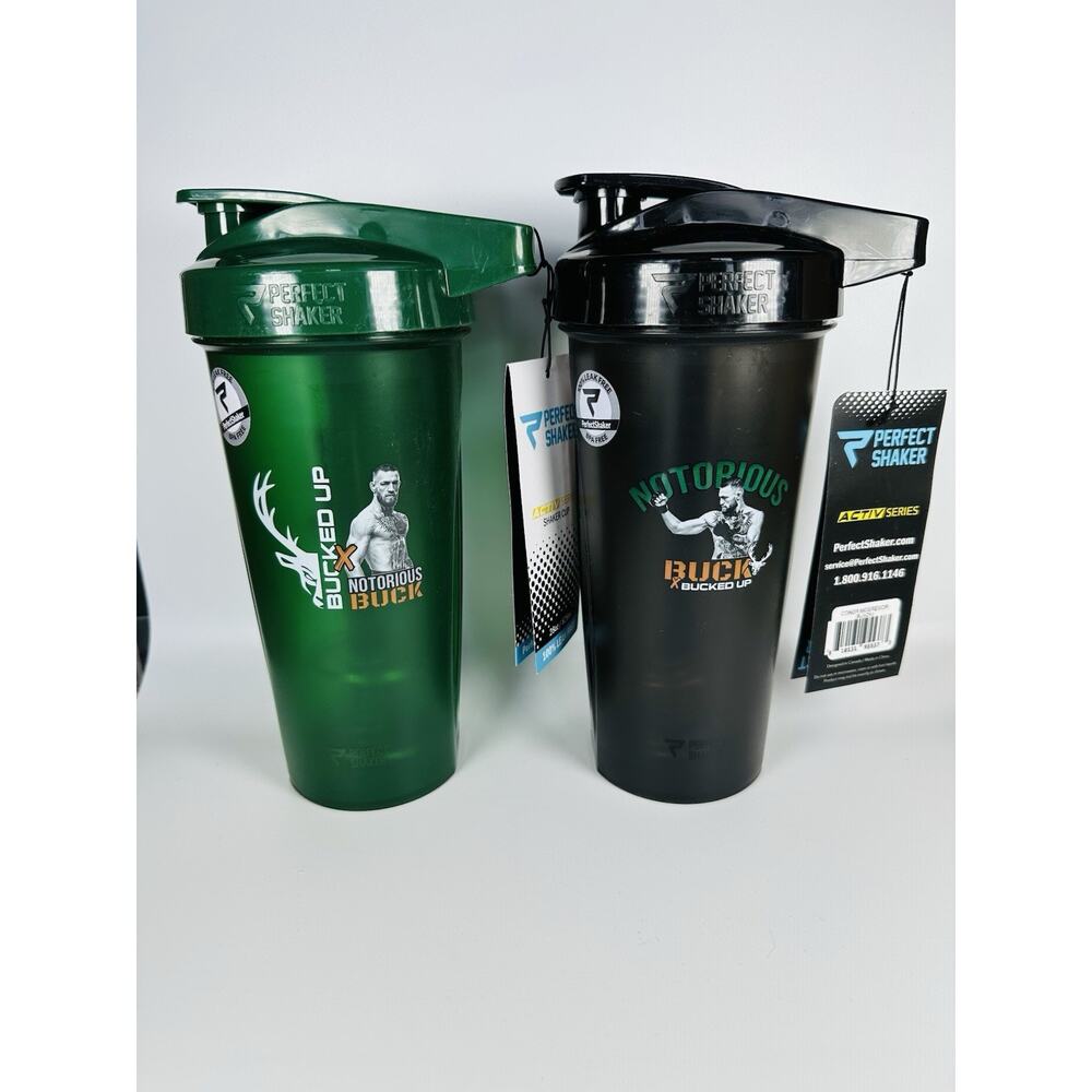 Perfect Shaker Bucked Up x Notorious Buck Set of 2 Shaker Cups 28oz Leakproof - Picture 2 of 6